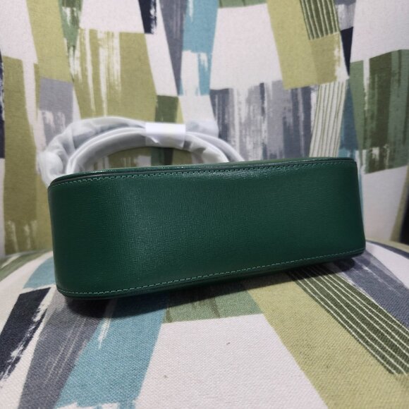 Kate Spade New York Bleecker Saffiano Small Leather Crossbody Bag In Arugula - Picture 10 of 13